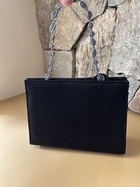 Small Black Satin Finish purse
